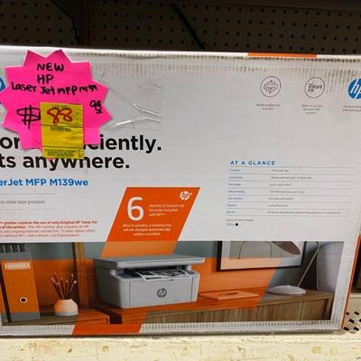 New HP Laser Jet MFP M139we