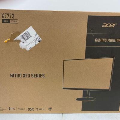 New Acer Gaming 27" Monitor Nitro XF3 Series