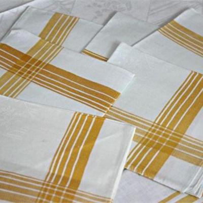 Lot 063  
Vintage Linen Damask Tablecloth with 6 Napkins