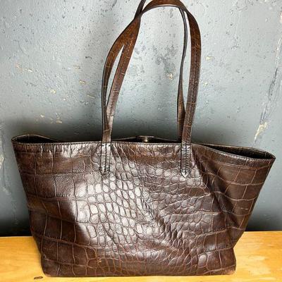 Brooks Brothers Genuine Reptile Leather Bag