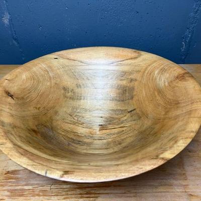 Handmade Signed Wooden Bowl