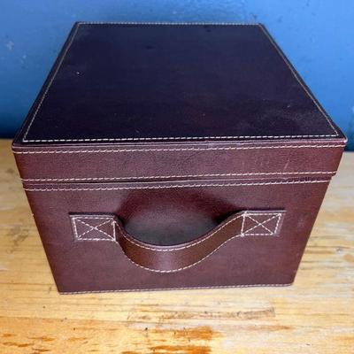 Leather Handled Box
