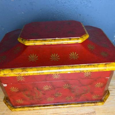 Decorative Red & Gold Box