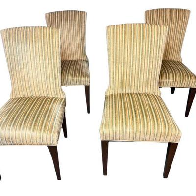 Set Of Four Upholstered Dining Chairs