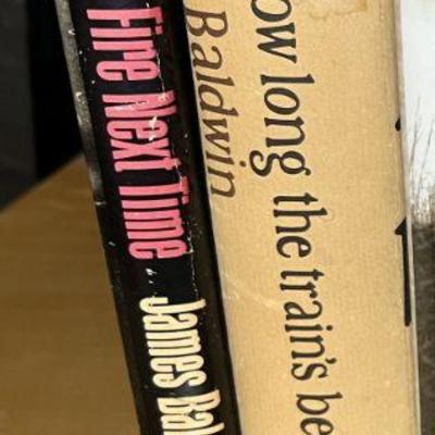 James Baldwin 1st Edition "Tell Me How Long The Train's Been Gone" & Early Ed. "The Fire Next Time" Dial Press