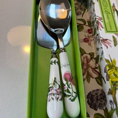 Portmeirion Botanic Garden Cake Slice & Serving Spoon