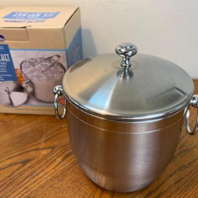 Like-New Stainless Ice Bucket