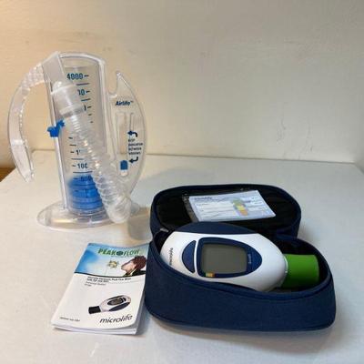 Airlife Incentive Spirometer & Microlife Peak Flow Meter
