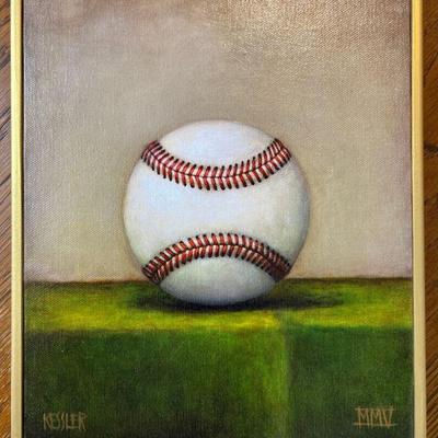 Daniel Kessler Baseball Small Canvas Print