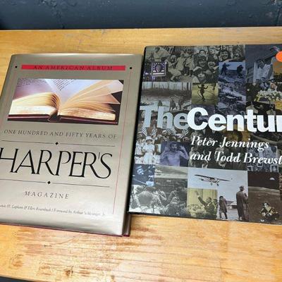 Two Coffee Table Books: The Century & 150 Years Of Harper's Magazine