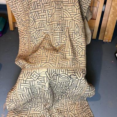 Long Handmade African Kuba Cloth