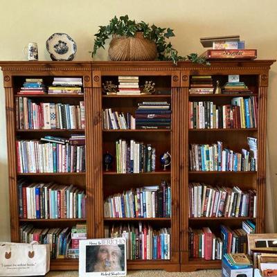 Books, bookends, and decor