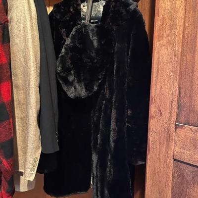 vintage seal skin coat with matching muff