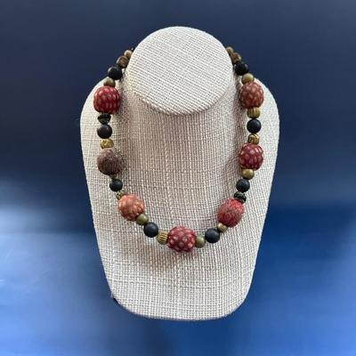 Vintage costume jewelry, many pieces from India, Africa, Mexico, as well as Native American and Alaskan pieces, tons of necklaces,...