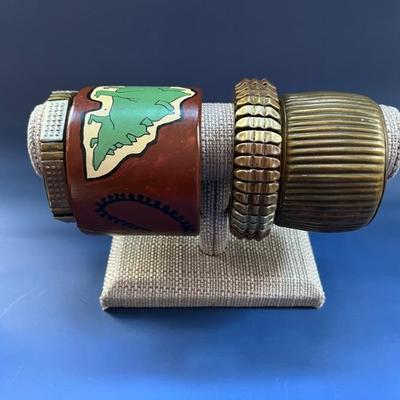 Vintage costume jewelry, many pieces from India, Africa, Mexico, as well as Native American and Alaskan pieces, tons of necklaces,...
