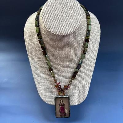 Vintage costume jewelry, many pieces from India, Africa, Mexico, as well as Native American and Alaskan pieces, tons of necklaces,...