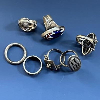 Vintage costume jewelry, many pieces from India, Africa, Mexico, as well as Native American and Alaskan pieces, tons of necklaces,...