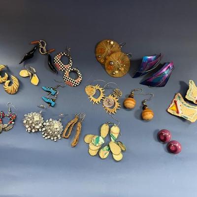 Vintage costume jewelry, many pieces from India, Africa, Mexico, as well as Native American and Alaskan pieces, tons of necklaces,...