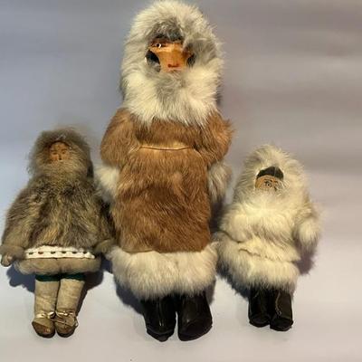 handmade Inuit dolls