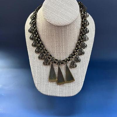 Vintage costume jewelry, many pieces from India, Africa, Mexico, as well as Native American and Alaskan pieces, tons of necklaces,...