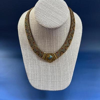 Vintage costume jewelry, many pieces from India, Africa, Mexico, as well as Native American and Alaskan pieces, tons of necklaces,...
