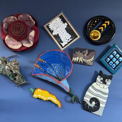 Vintage costume jewelry, many pieces from India, Africa, Mexico, as well as Native American and Alaskan pieces, tons of necklaces,...