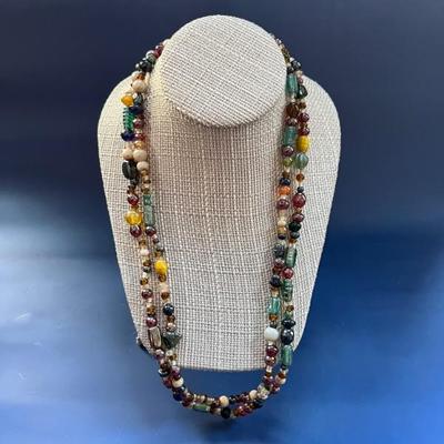Vintage costume jewelry, many pieces from India, Africa, Mexico, as well as Native American and Alaskan pieces, tons of necklaces,...