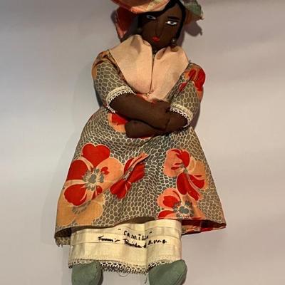 handmade rag doll from Trinidad