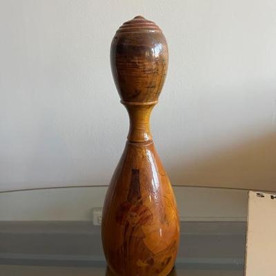 handmade wooden bottle by Ted Johnson