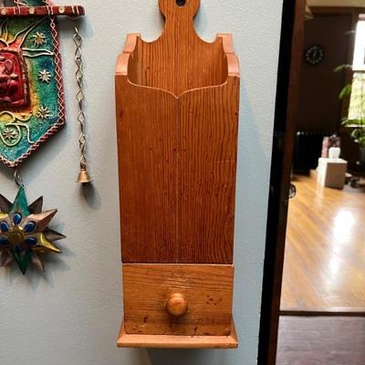 antique knife and salt box
