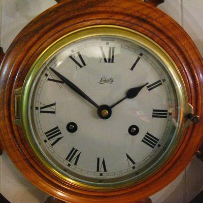 Schatz Royal Mariner Ships Clock Bell Rings on Hour with Key