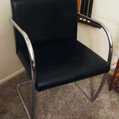 1980s Mies van der Rohe Brno Tubular 5 Armchairs by Knoll