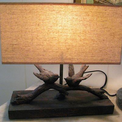 Slate Bird Lamp (Very Nice)