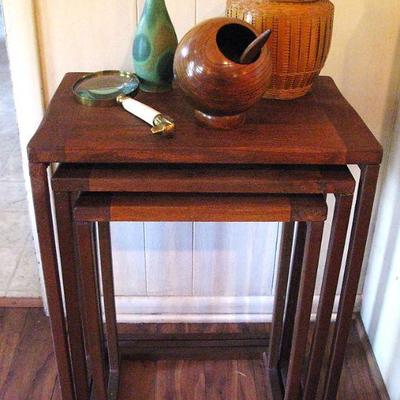 Stackable Wood Table Set