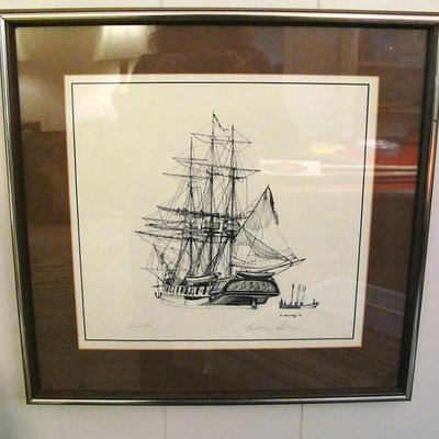 Signed Pencil and Ink