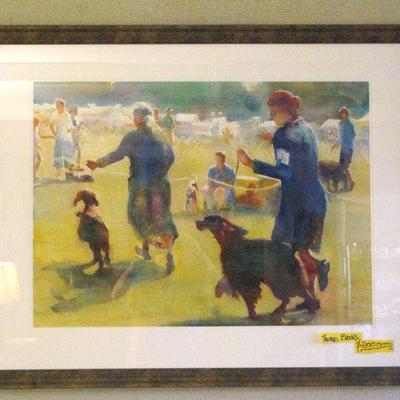 Thomas Brooks Dog Show Painting - Perfect gift for someone who shows dogs or a breeder.