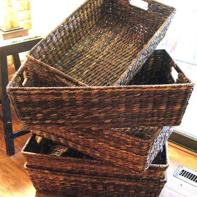 Rattan Stackable Baskets