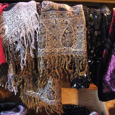 Very Nice Scarf Collection Some Beaded and Cashmere