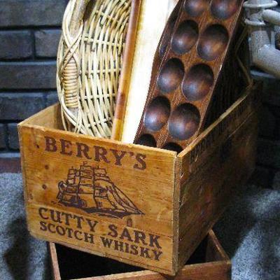 Vintage Wood Liquor Crates