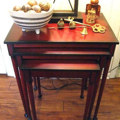 Stackable Wood Tables Set