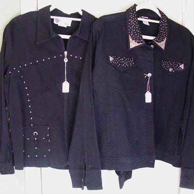 Black Rhinestone Ladies Jackets