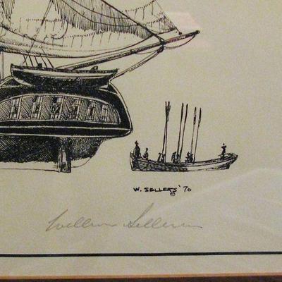 Signed Pencil and Ink