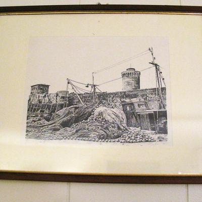 Signed Pencil and Ink