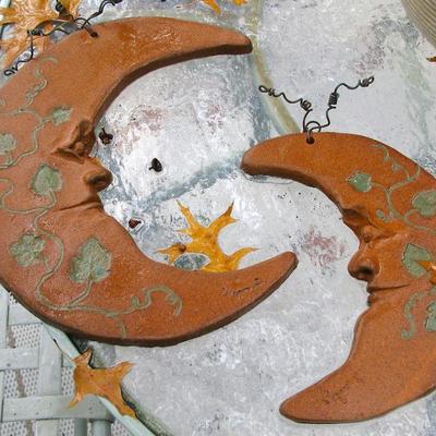 Pottery Painted Moons