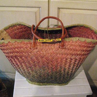 Large Woven Market Basket