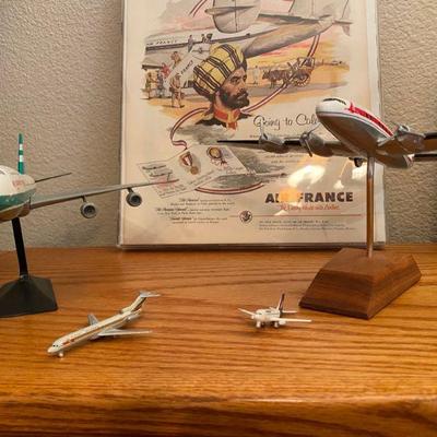 Vintage Metal Model Airplanes 