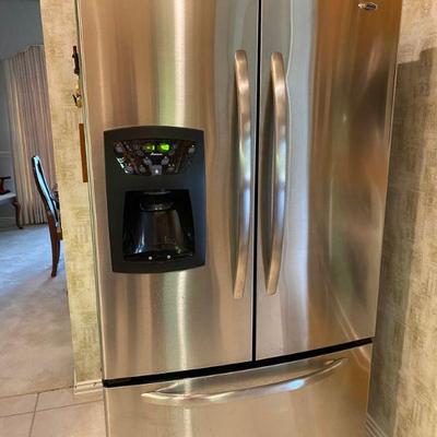 Amana Stainless Refrigerator Model AFI2538AES with French Doors