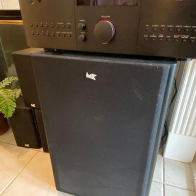 Rotel Sur-Round Sound Receiver RSX-972, Large MK Speakers 
