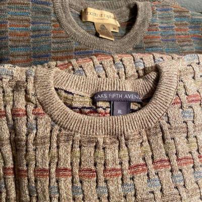 Designers Men's Dress Sweaters by Tricotest Raphael, Segret, Saks Fifth Avenue, XL