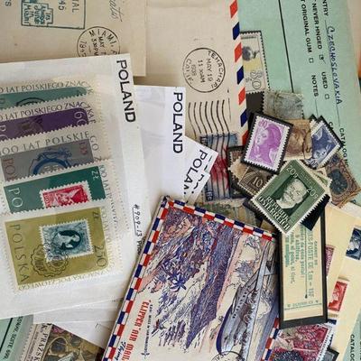 Stamp Collection, Poland, Czechoslovakia, Germany, VE Day 1945, Stamp Books, etc 
